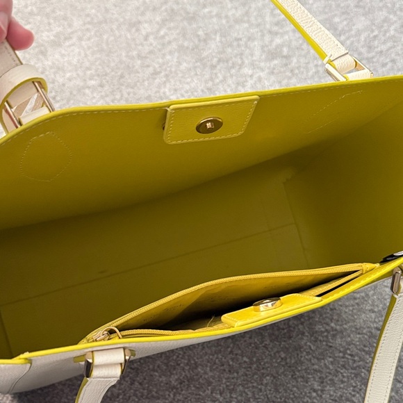 Kate Spade Cream and Yellow Tote - Picture 7 of 14